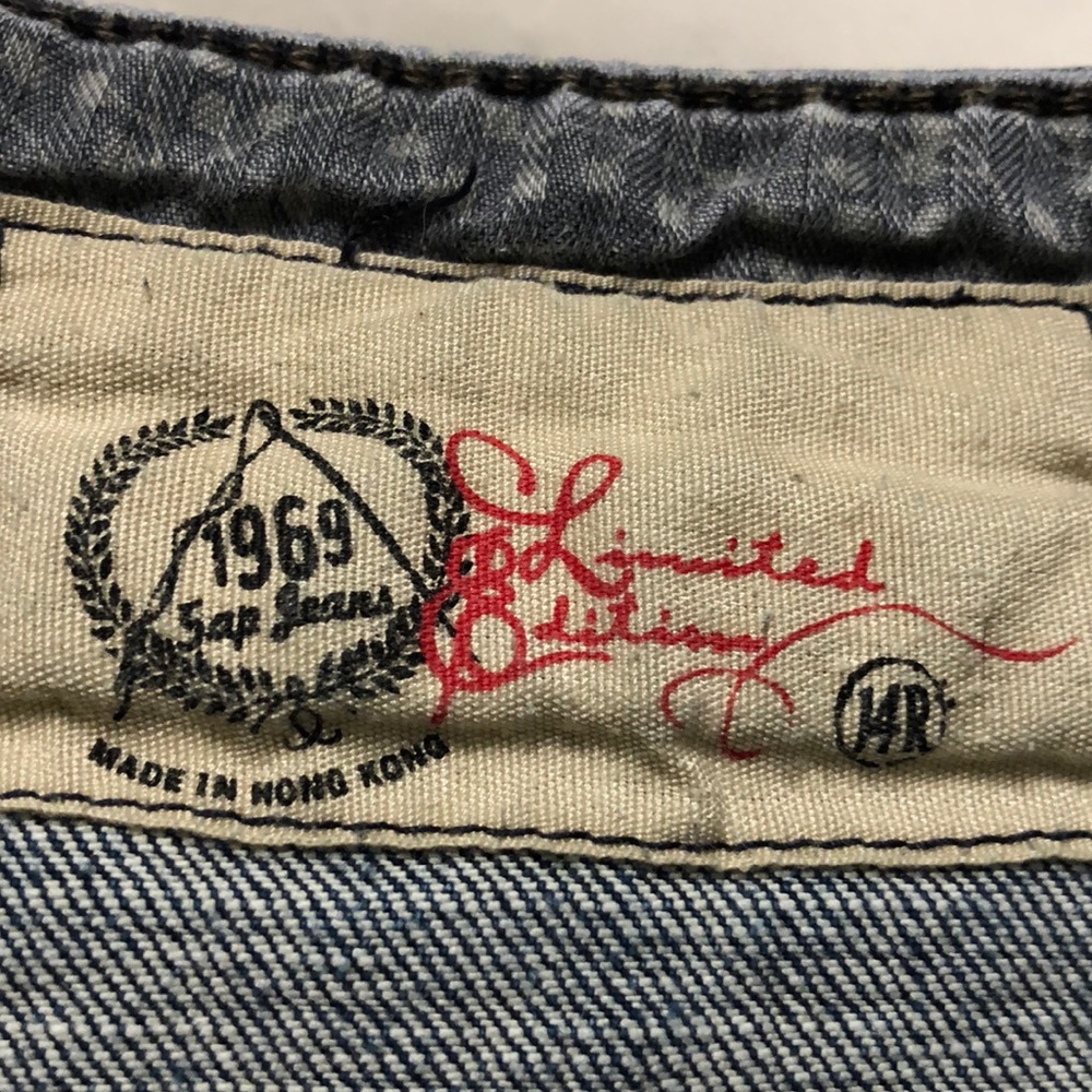 Distressed jeans